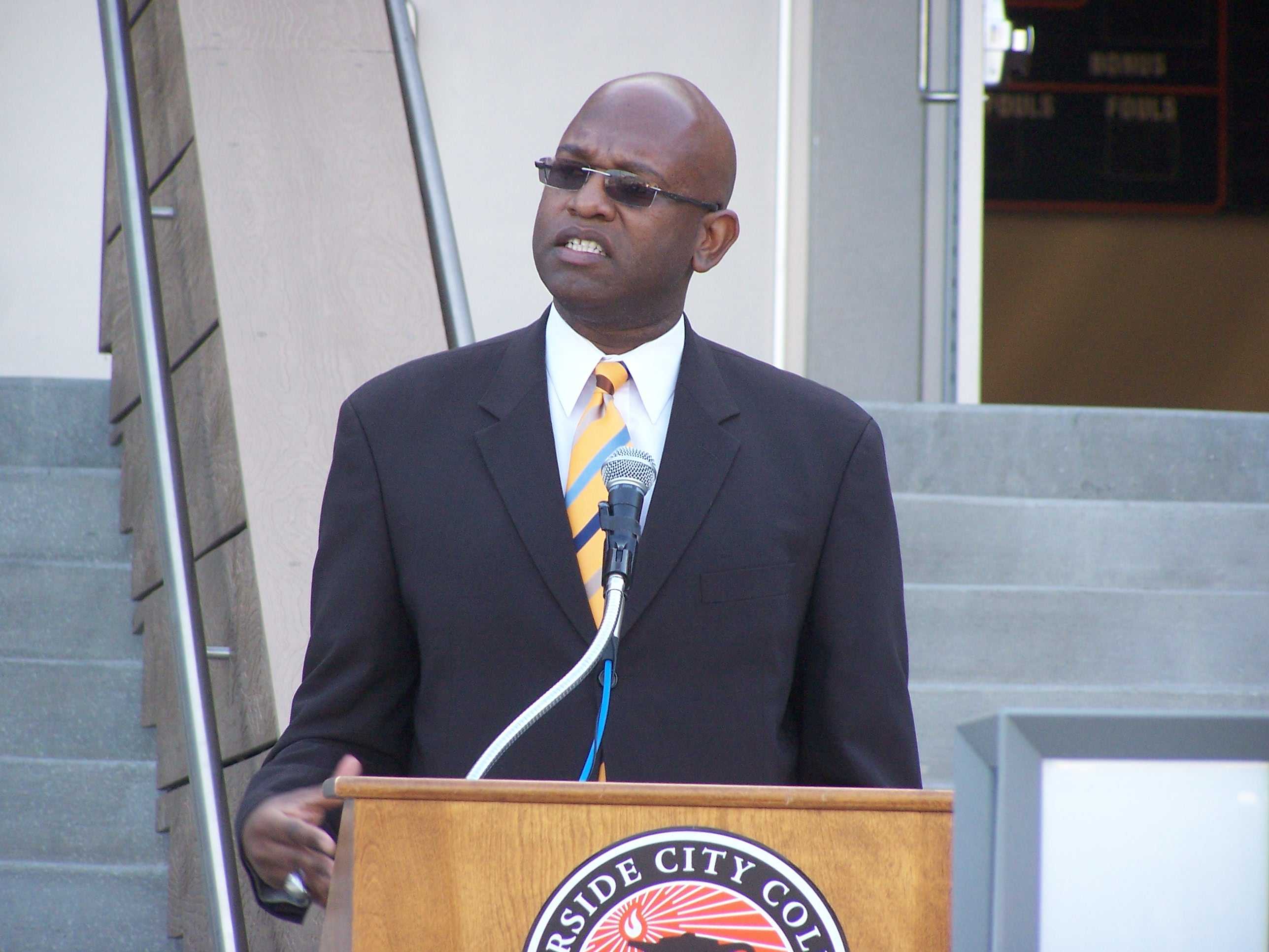 Walking history: John Smith, coach of the Riverside City College men's basketball, has lots of memories at the college and his family has a strong connection to RCC. (Tim Cornell / Staff Photo)