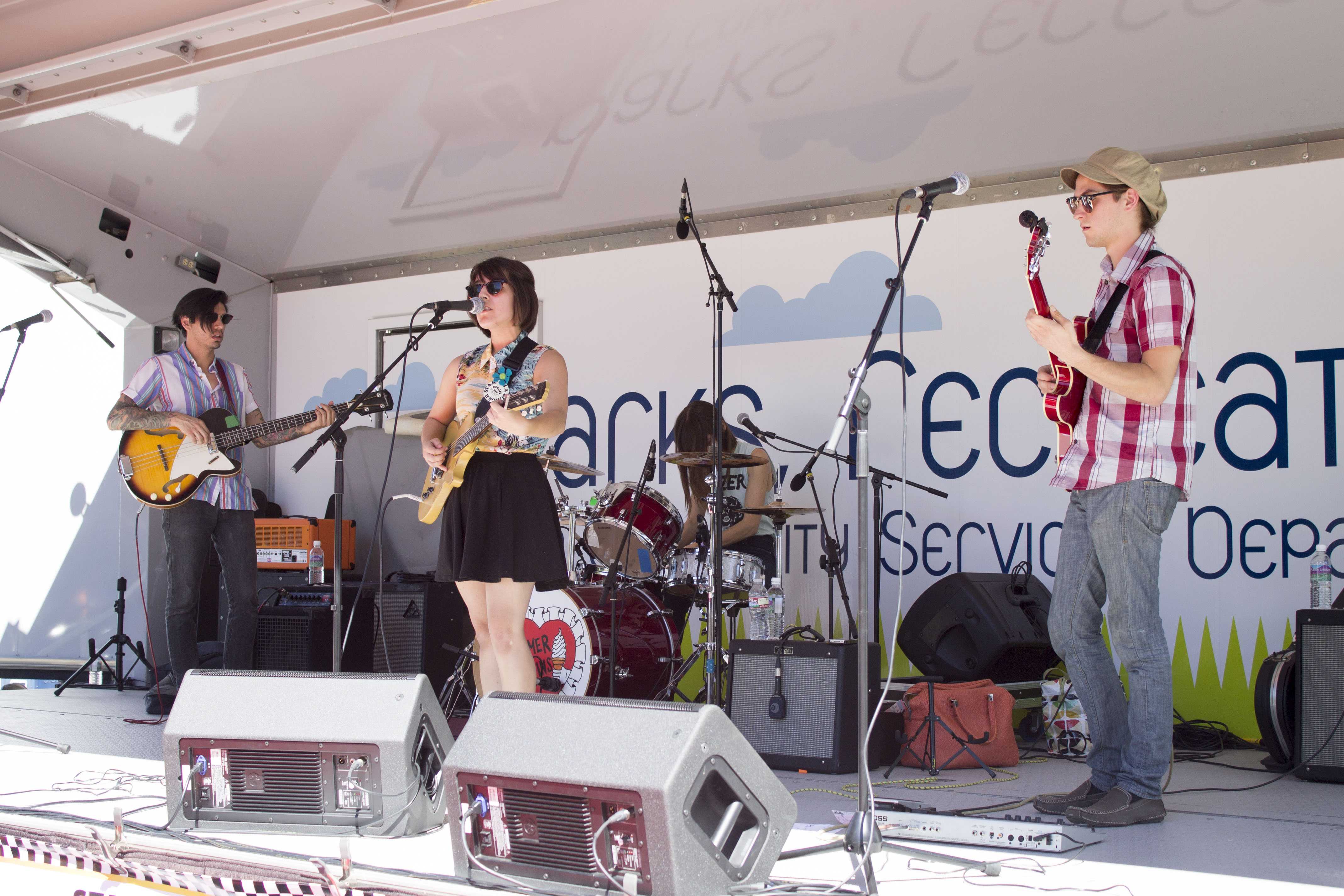 Riverside band Summer Twins perform at the Fireball Run in Downtown Riverside amongst many local fans, old and new.