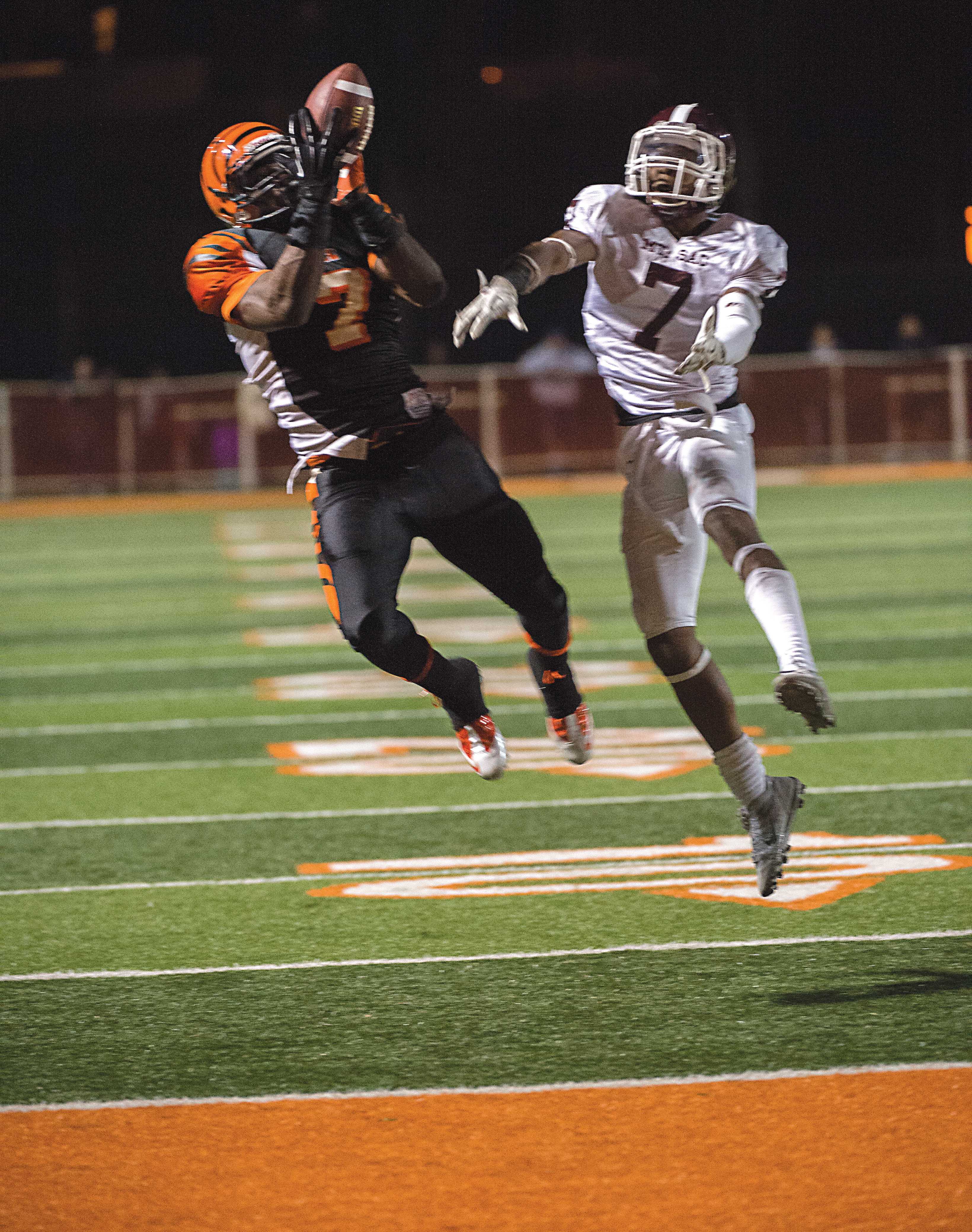 WIDEOUT: Riverside City College receiver Sam Boyd had five catches for 140 yards and one touchdown against Mt. SAC. Michael Walter / Photo Editor