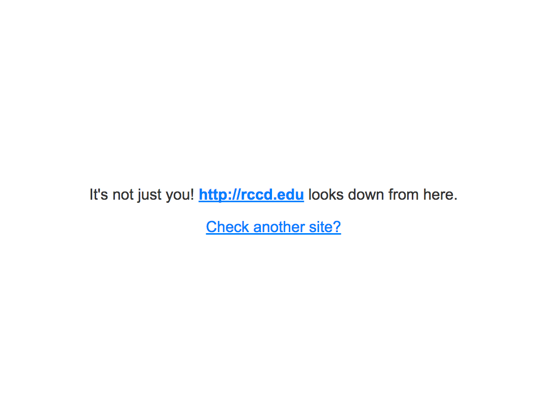 BREAKING: Several Riverside Community College District websites down