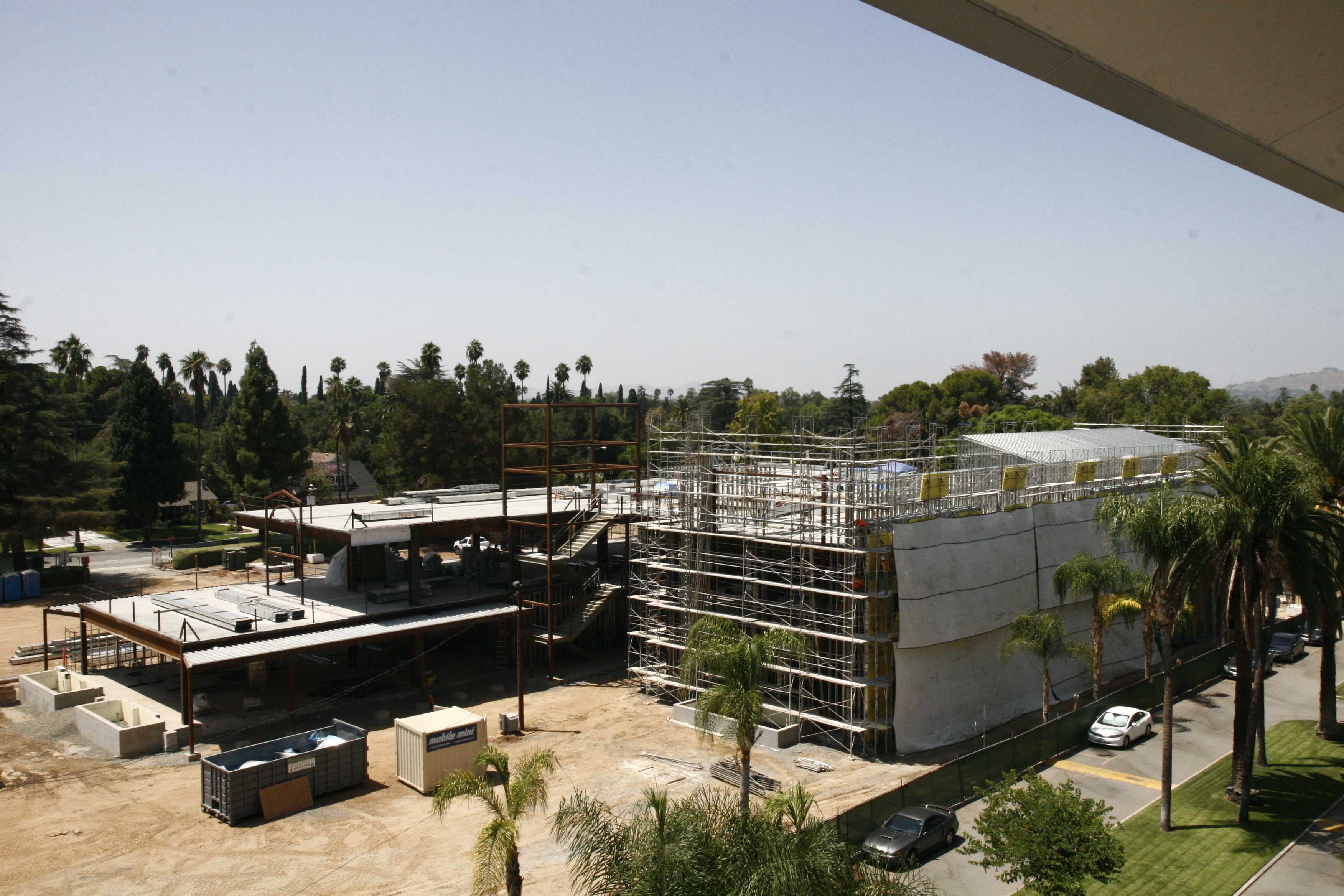 Alexia Naucler | Viewpoints View of the construction of the future Student Services and Administration from the Math and Science building.