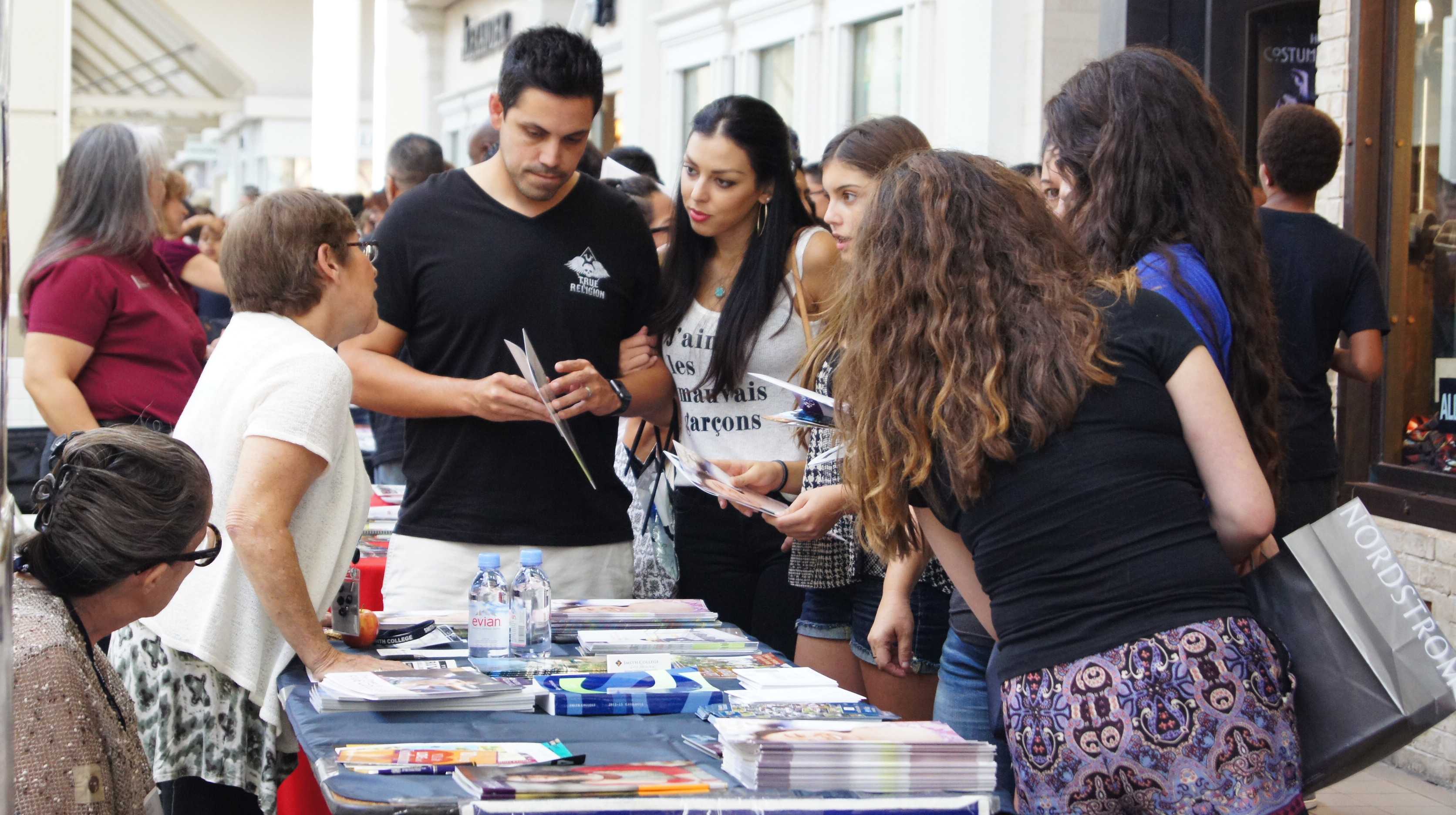 Representatives at the Riverside College and Career Fair held Sept. 20 gain the interest of their audience by being extremely friendly and informative.