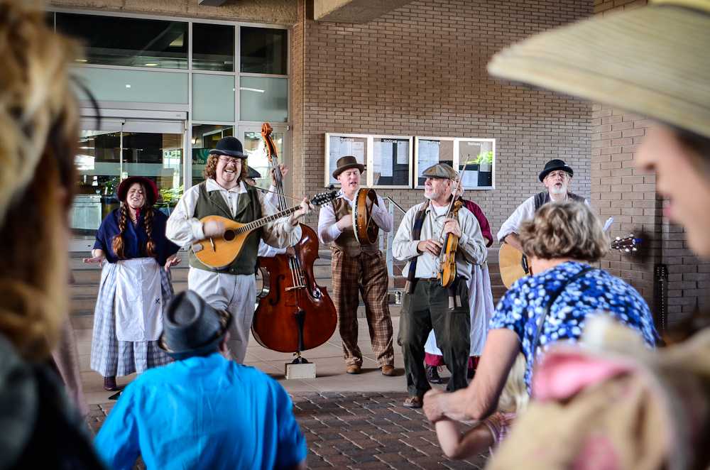 &gt;Music, muskets, mead and memories. The Dickens Festival returned to Riverside for the 23rd year. For one weekend a year, Riverside residents are transported to the time of Dickens and his good old Oliver Twist.