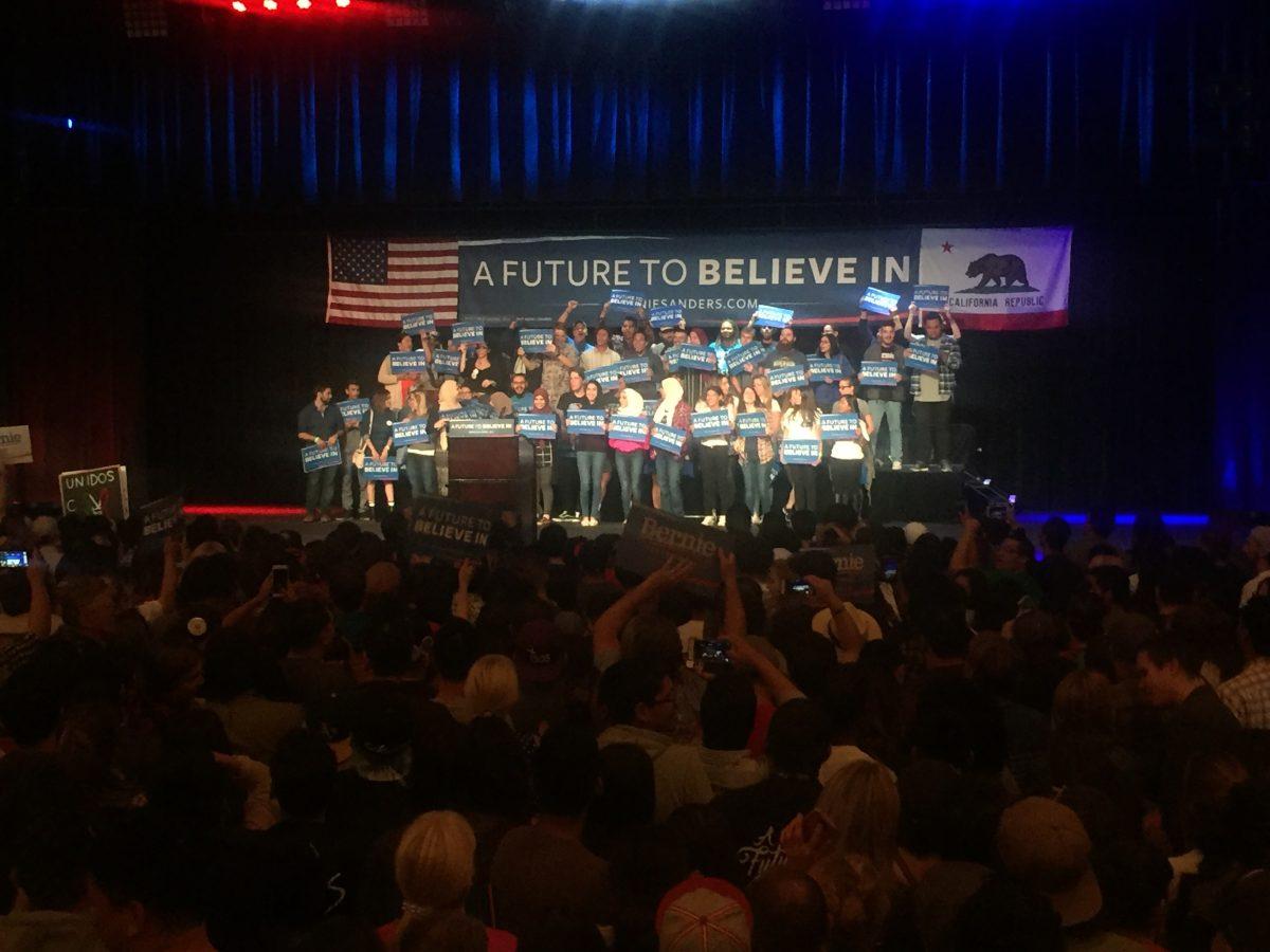 Bernie Sanders and Hillary Clinton visit Riverside