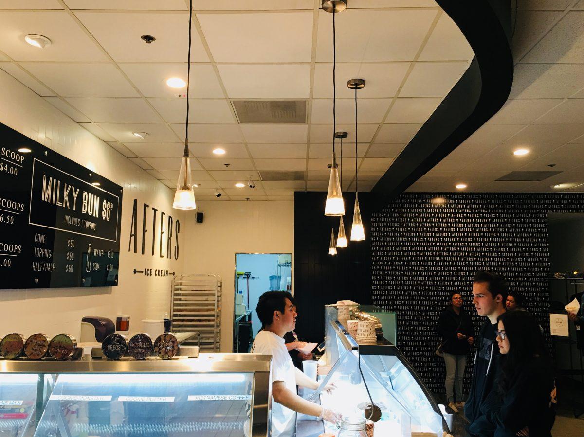 Afters Ice Cream, located in University Village,  provides creative options to enjoy a signature selection of flavors that will leave a lasting imprint on customers’ tastebuds. Paul Villalobos | Viewpoints