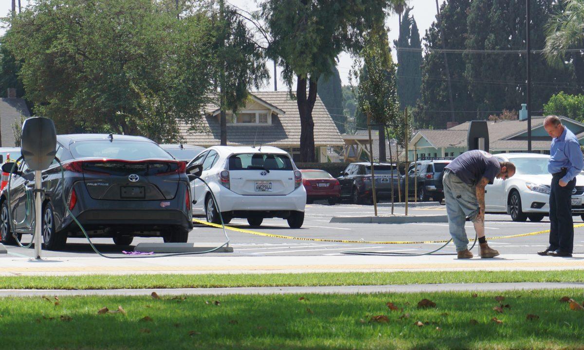 The new parking lot has 154 additional spaces which includes three electric vehicle charging stations, five motorcycle parking spaces and two police and service vehicle parking spaces.
Mia Magana | Viewpoints
