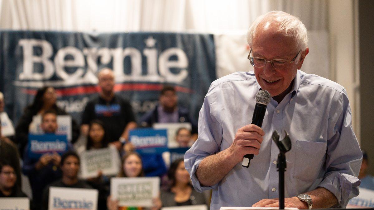 Senator Bernie Sanders campaign trail stops in Moreno Valley