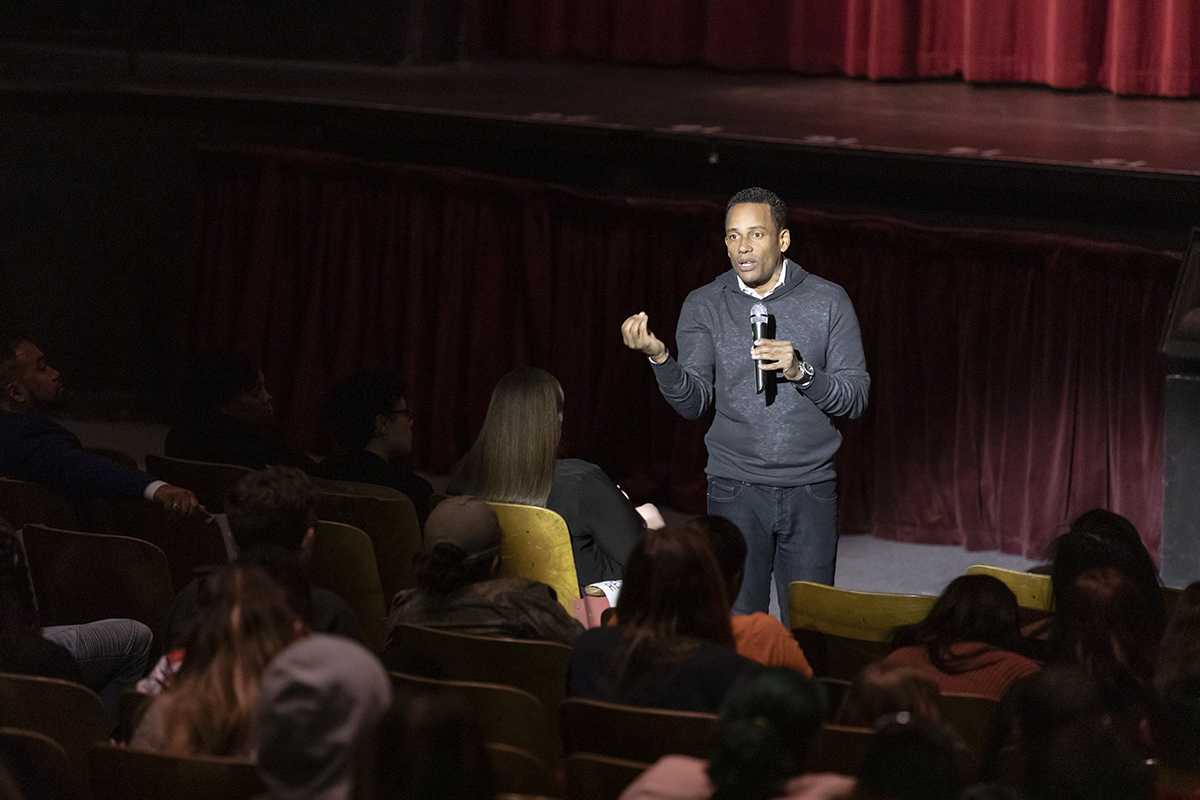 February 27, 2020 - Hill Harper at Riverside City College.                                                Mandatory Credit: Giovanni Cardenas/Chief Photographer Strategic Communications Riverside Community College District. 