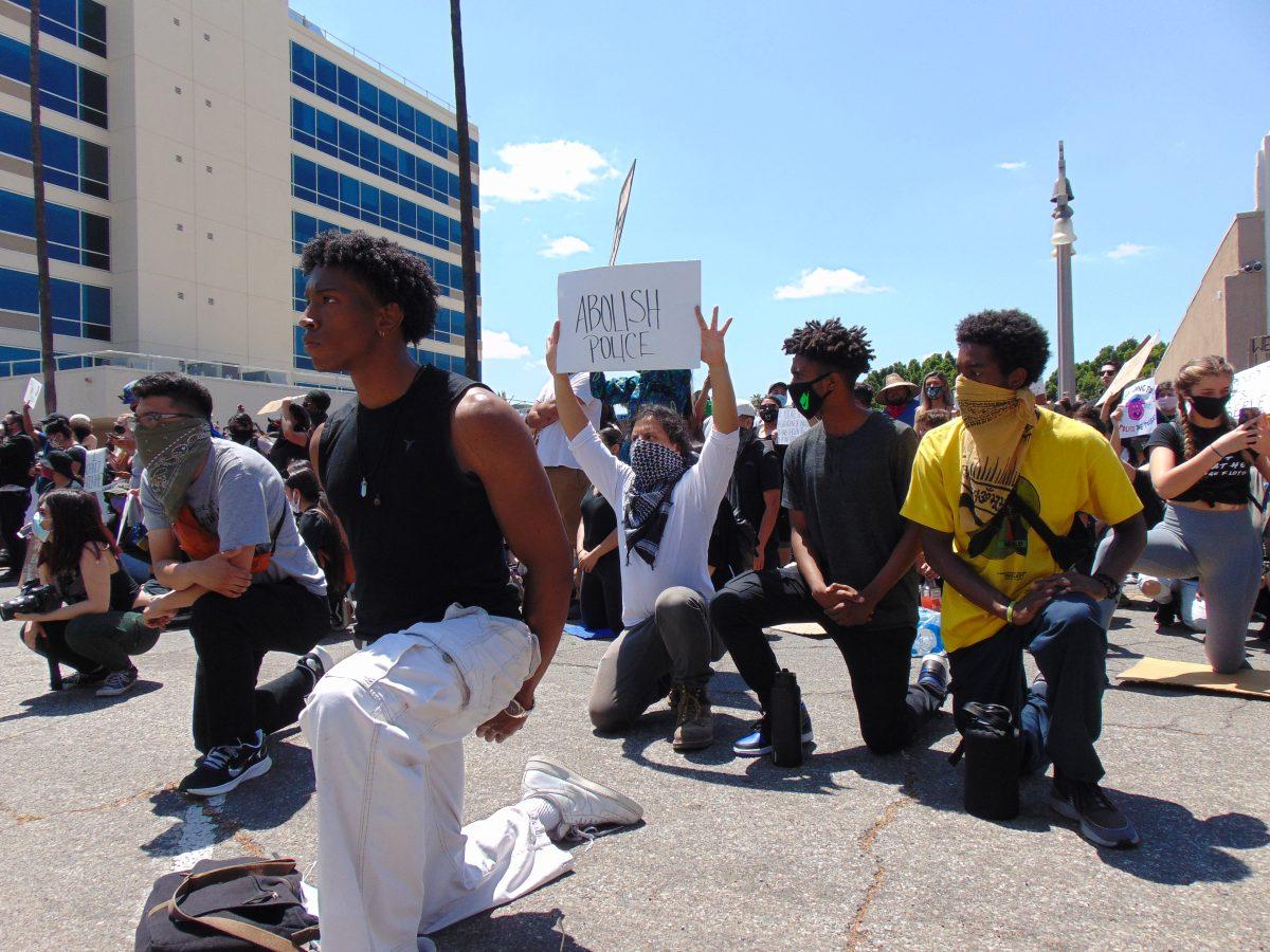 Protests continue as hundreds peacefully march on the Riverside County Courthouse