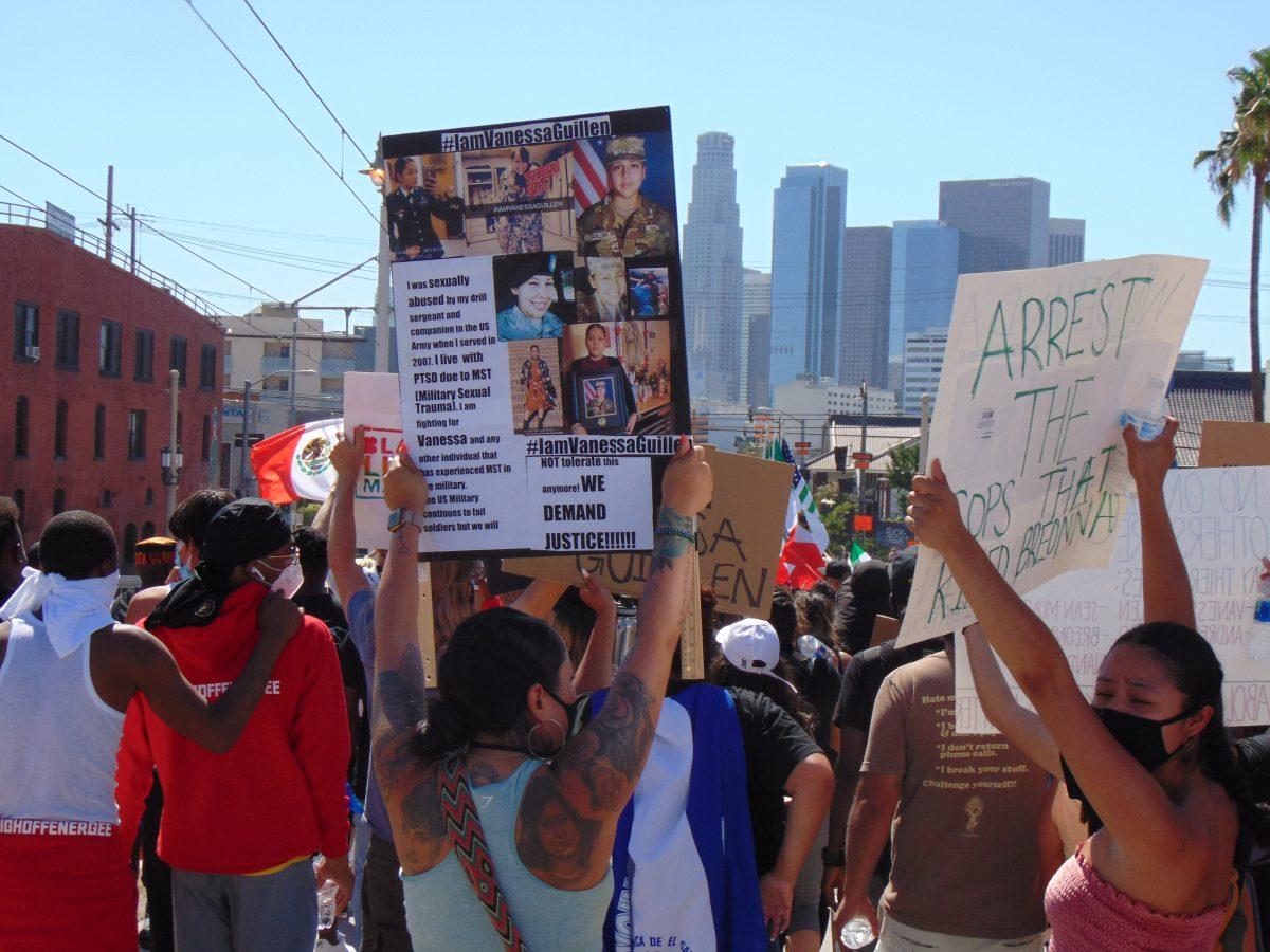 Los Angeles protest calls for justice in the murder of Vanessa Guillen