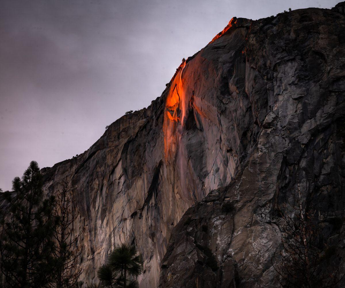 The elusive 'Firefall' returns to Yosemite Valley