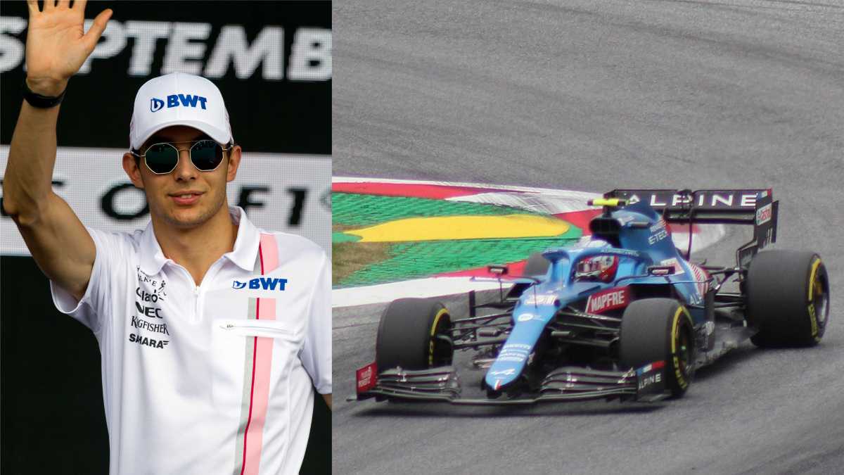 Left, Esteban Ocon at the Malaysian Grand Prix in 2017. (Morio | Wikimedia Commons)
Right, Ocon in his Alpine Racing vehicle in 2021. (Lukas Raich | Wikimedia Commons)