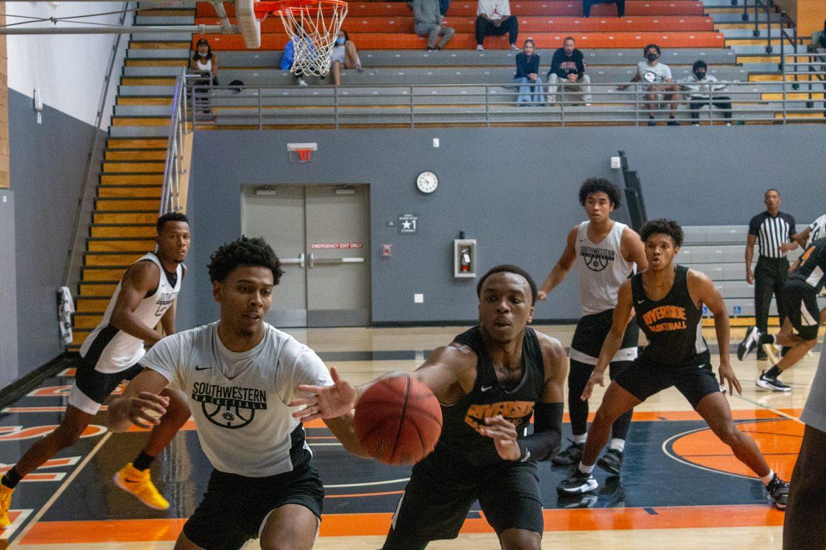 Riverside City Colege plays Southwest College inside of Wheelock Gymnasium on Oct. 10.