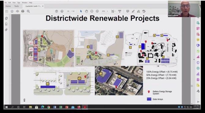 District plans to install solar panels throughout its three campuses