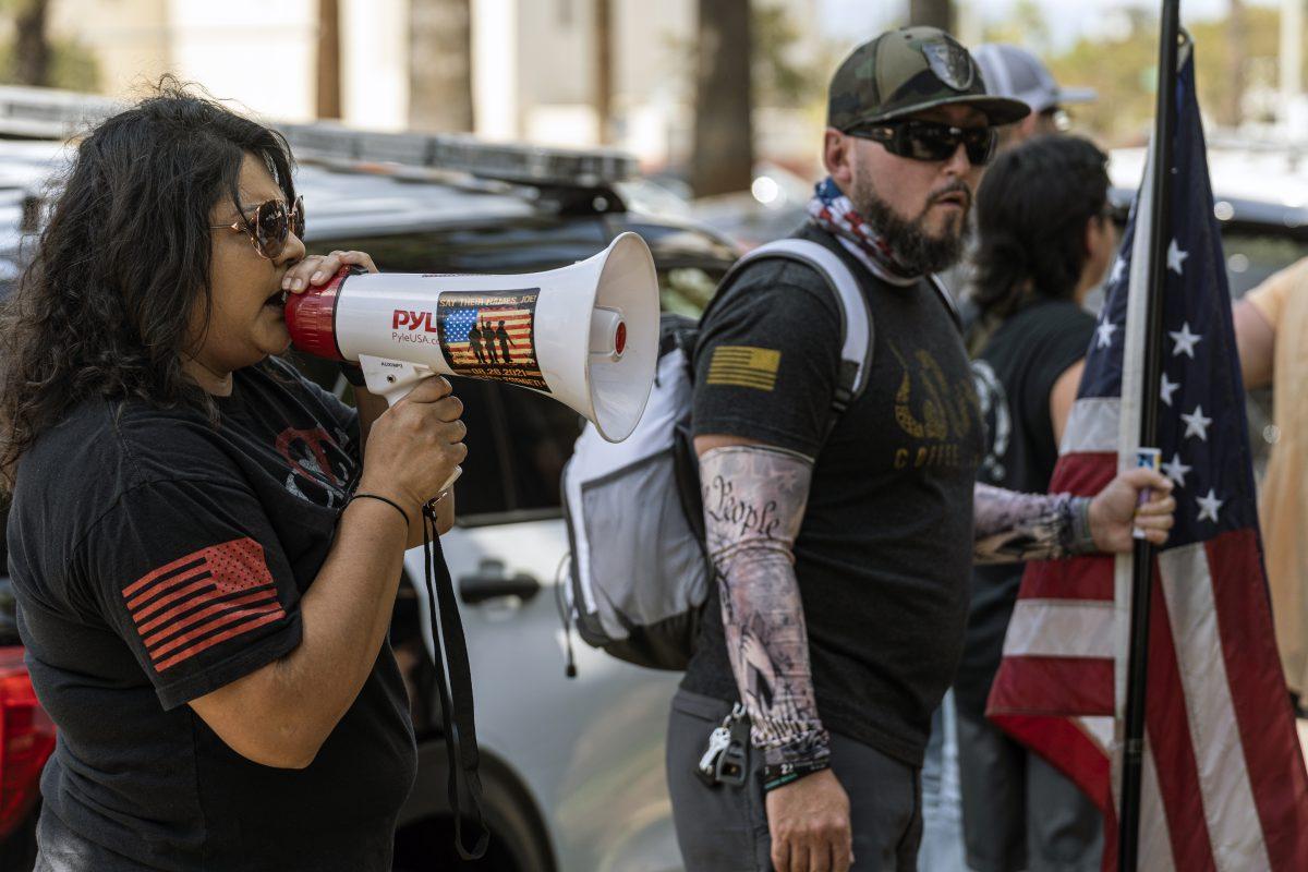 Protestors try to intimidate festival goers at the entrance to Riverside's Inland Empire Pride festival at Riverside Municipal Auditorium in Riverside on Sunday, September 4, 2022.

Photo by Stephen Day, Viewpoints