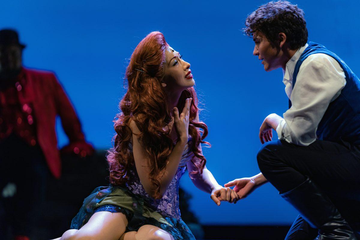 Arial tries to communicate with Prince Eric despite having no voice during the dress rehearsal of The Little Mermaid on Nov 1.

Performance Riverside, along with several RCC students, are putting this show, which opens at the Landis Auditorium on Nov 3. (Photos by Stephen Day | Viewpoints)