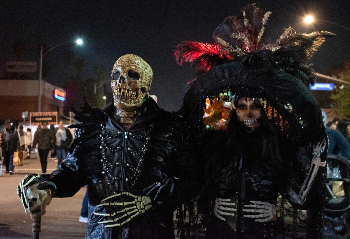 While most people attended the Riverside Day of the Dead celebration just to walk around, a few people could be seen dressing up and actually participating in the celebration. Nov. 5 (Hannah Padilla | Viewpoints)