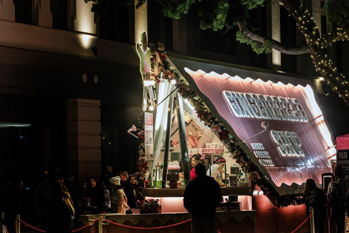 The Gingerbread Shop is just one of the vendors that set up for the Festival of Lights in downtown Riverside. 