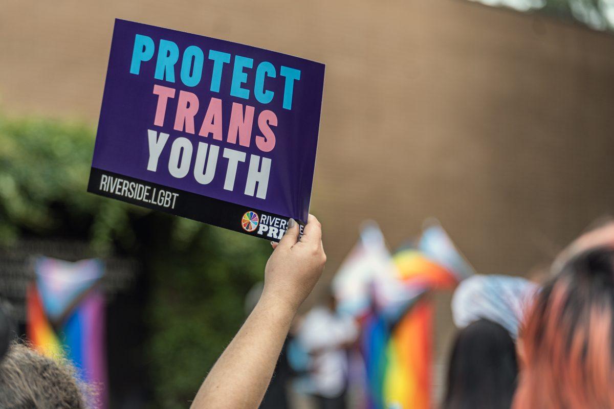 Congressman Mark Takano, Assemblyperson Sabrina Cervantes, and other local politicians and community leaders spoke to a crowd that marched from Back to the Grind to the courthouse in downtown Riverside on March 31. 