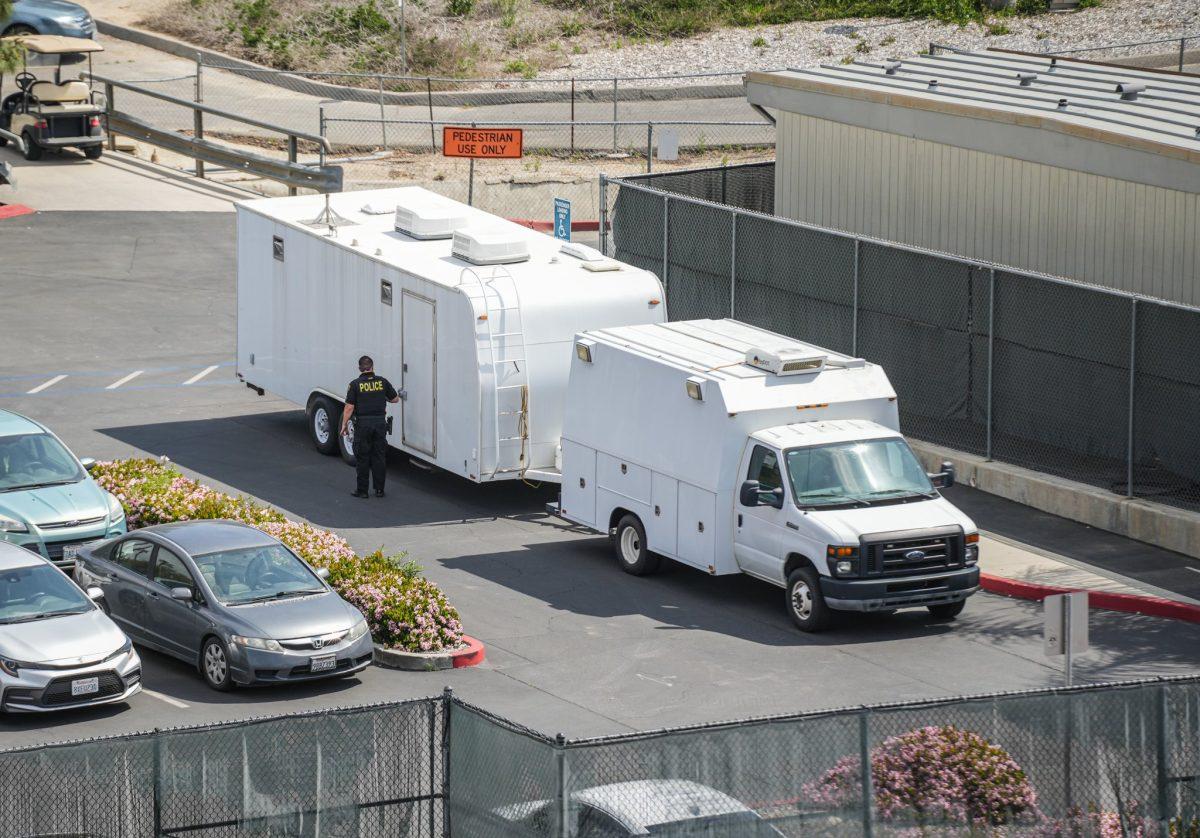 Riverside Police Departments robotic unit is unloaded and used to go into the storm drain after an armed suspect hiding in the storm drain.  The incident caused the college to be shut down for nearly 3 hours.

No injuries came from the incident.

Photo by Stephen Day, Viewpoints