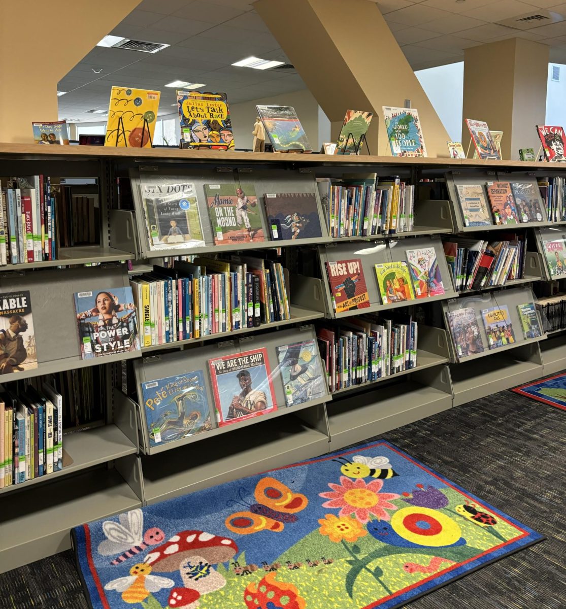 Children books and play area on the third floor of the Digital Library at Riverside City College.