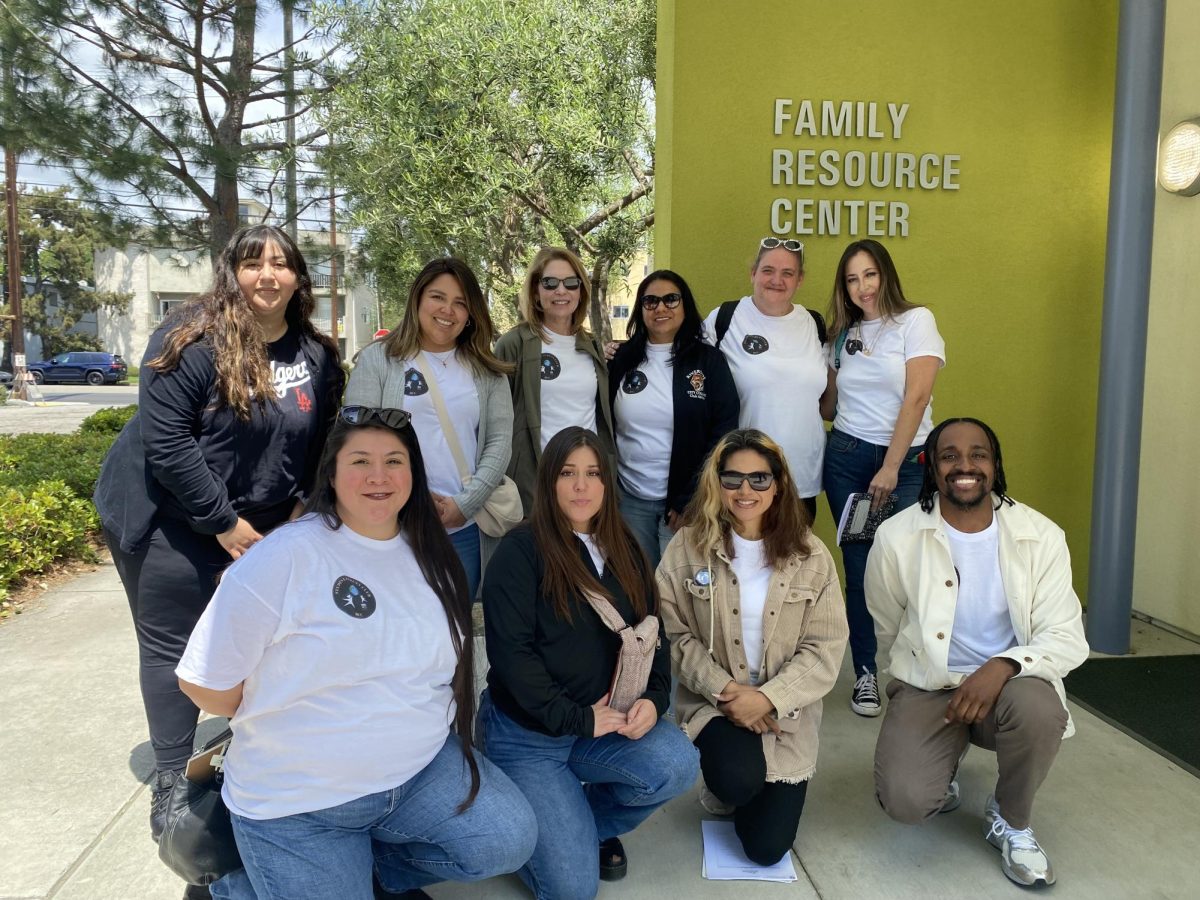 Student parent club, faculty advisors and leaders visit a family resource center at Los Angeles Valley college | Courtesy of Student Parent Club