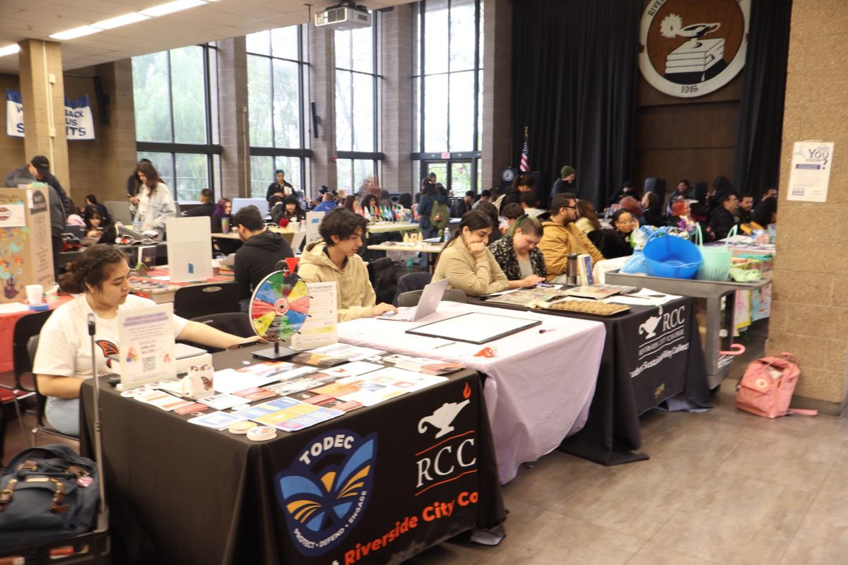 Riverside City College Club Rush that was hosted last spring on March 13. in the cafeteria.