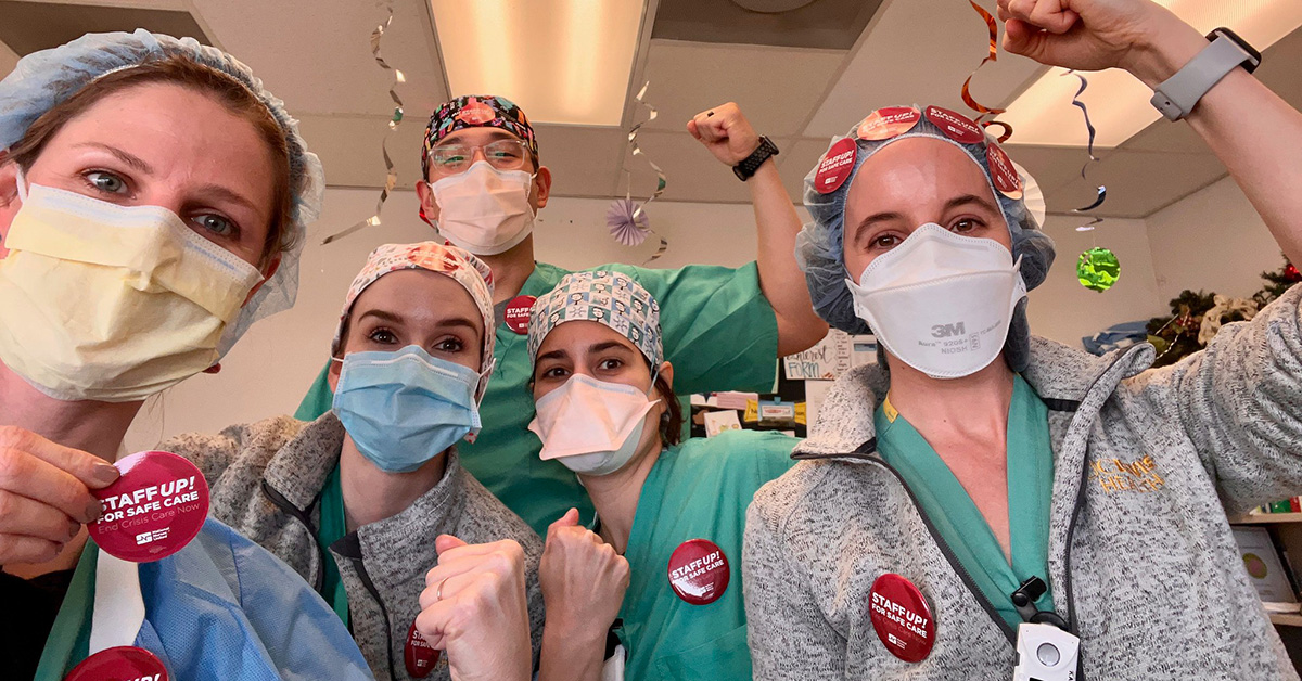 From an article covering University of California nurses and how they planned to ratify a contract covering UC medical centers, clinics and student health centers via 2022.