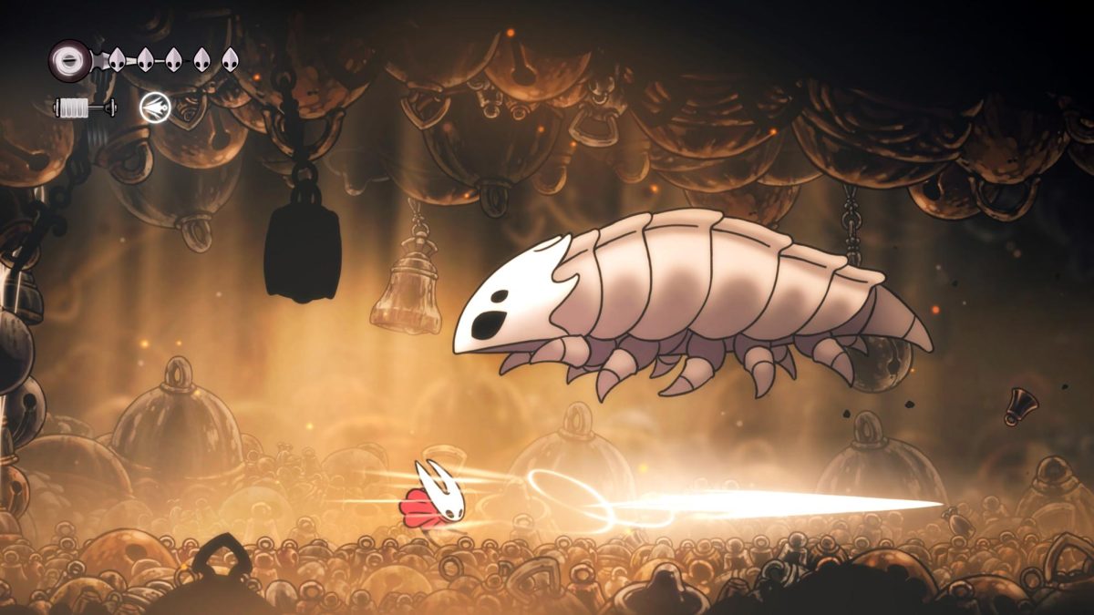Hornet, the player character fights against boss in Hollow Knight: Silksong.