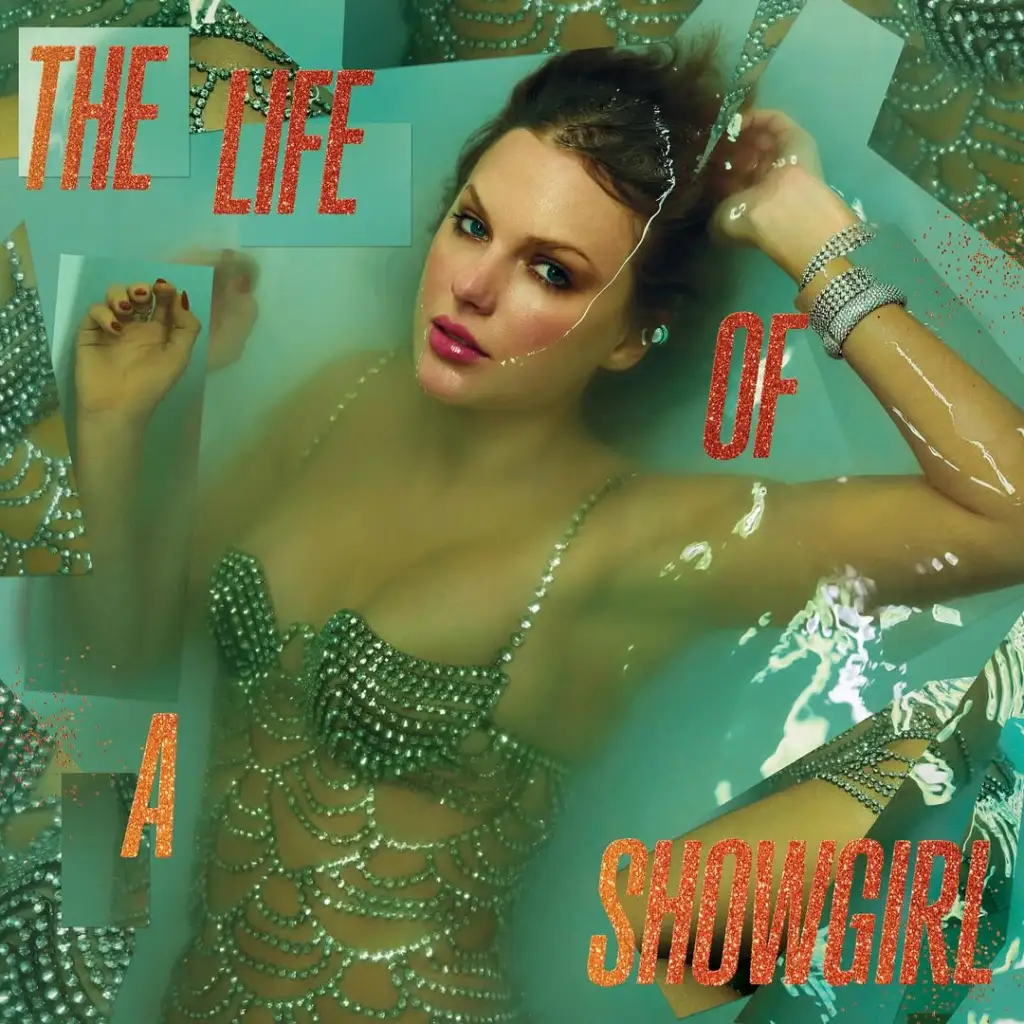 "The Life of a Showgirl" album cover by Taylor Swift.
