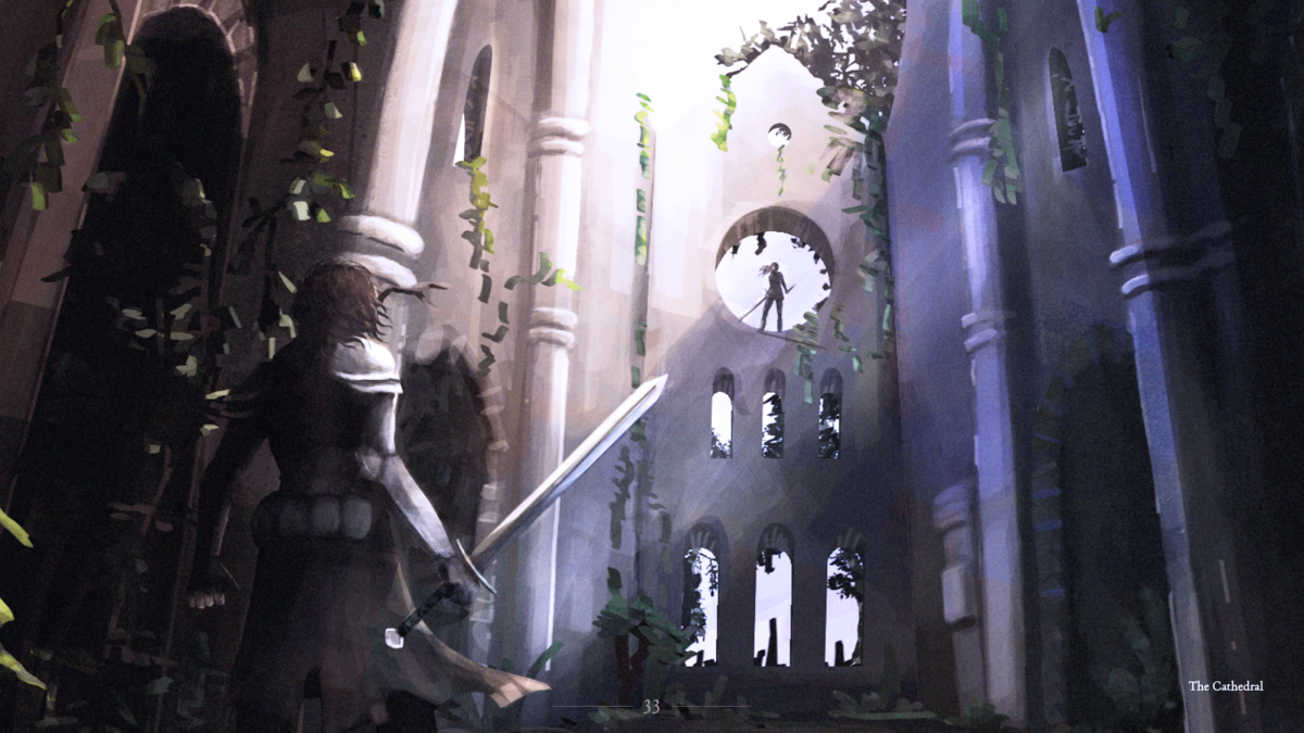"The Cathedral," an art piece from the official "1348 ex Voto" art book. 