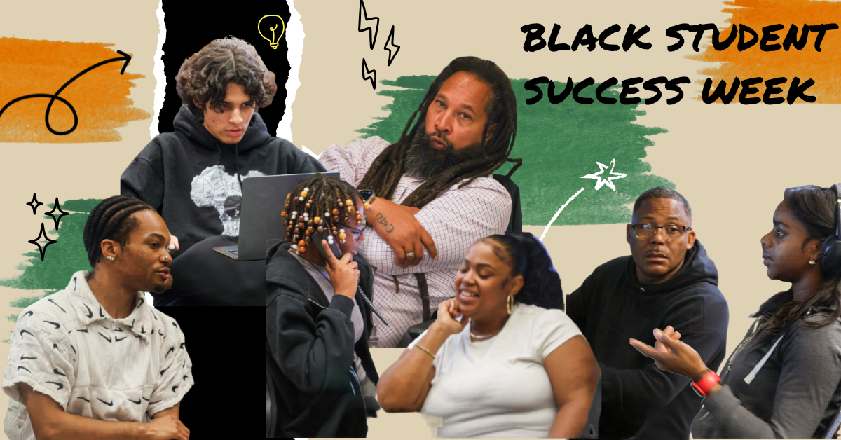 Students and faculty celebrate the college's 7th annual Black Student Success Week in the Umoja homeroom from April 20-24.